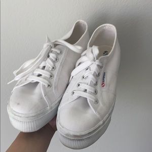Superga White Tennis Shoes